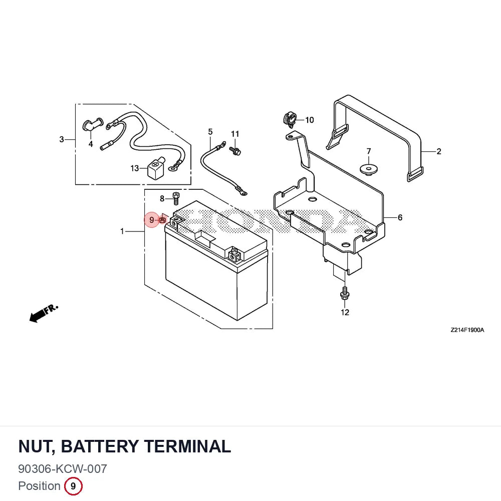 NUT, BATTERY TERMINAL