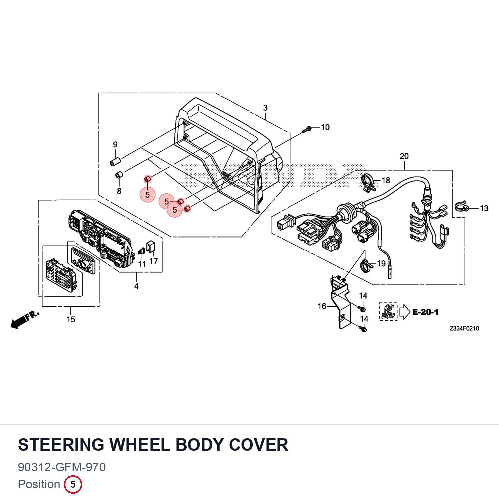 Steering wheel body cover