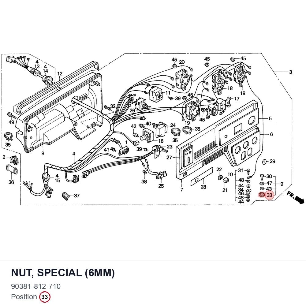 NUT, SPECIAL (6MM)