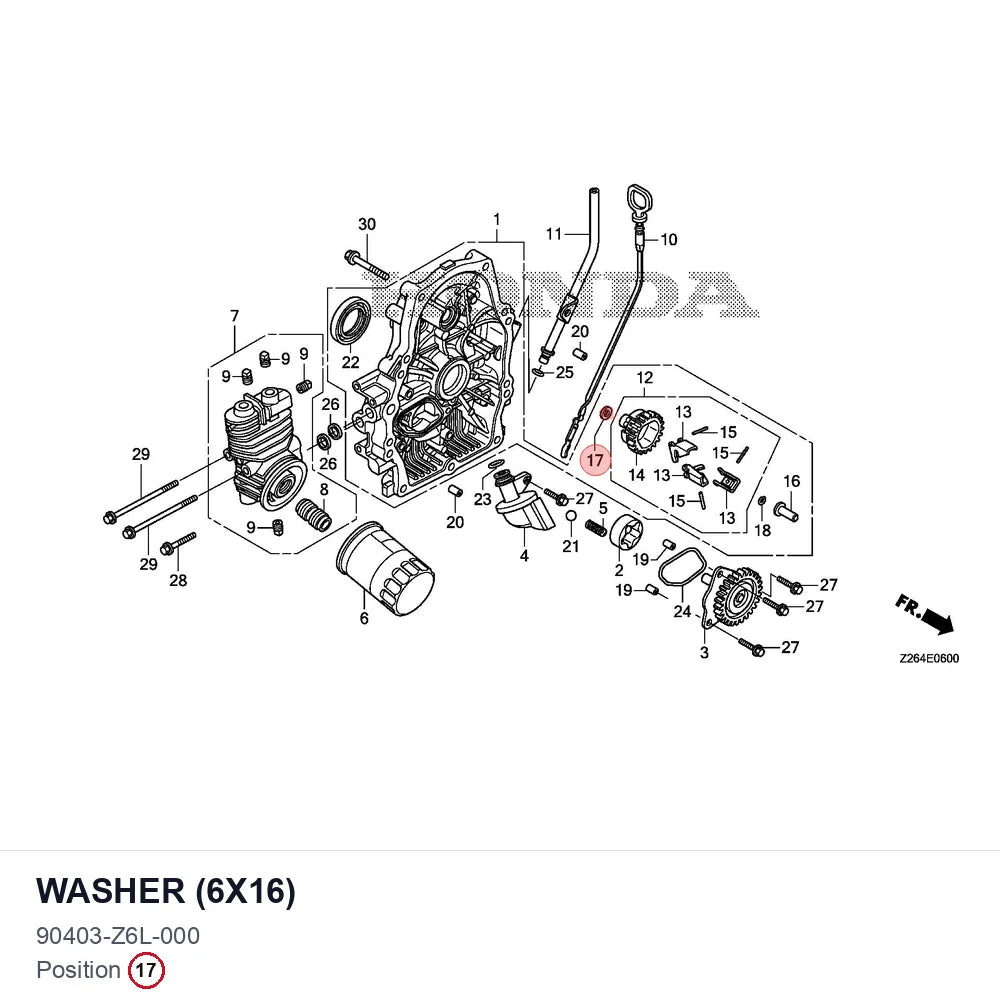 WASHER (6X16)