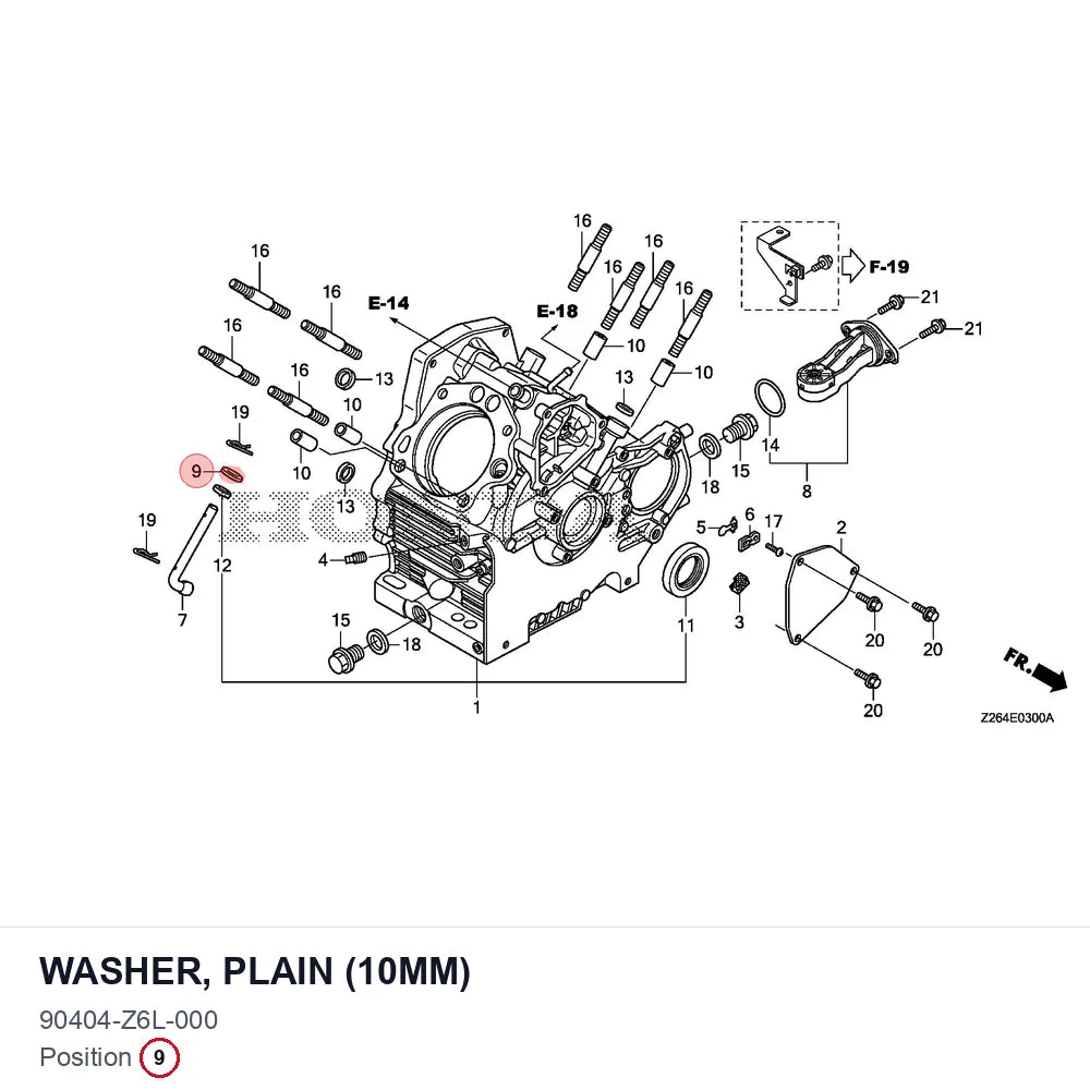 WASHER, PLAIN (10MM)