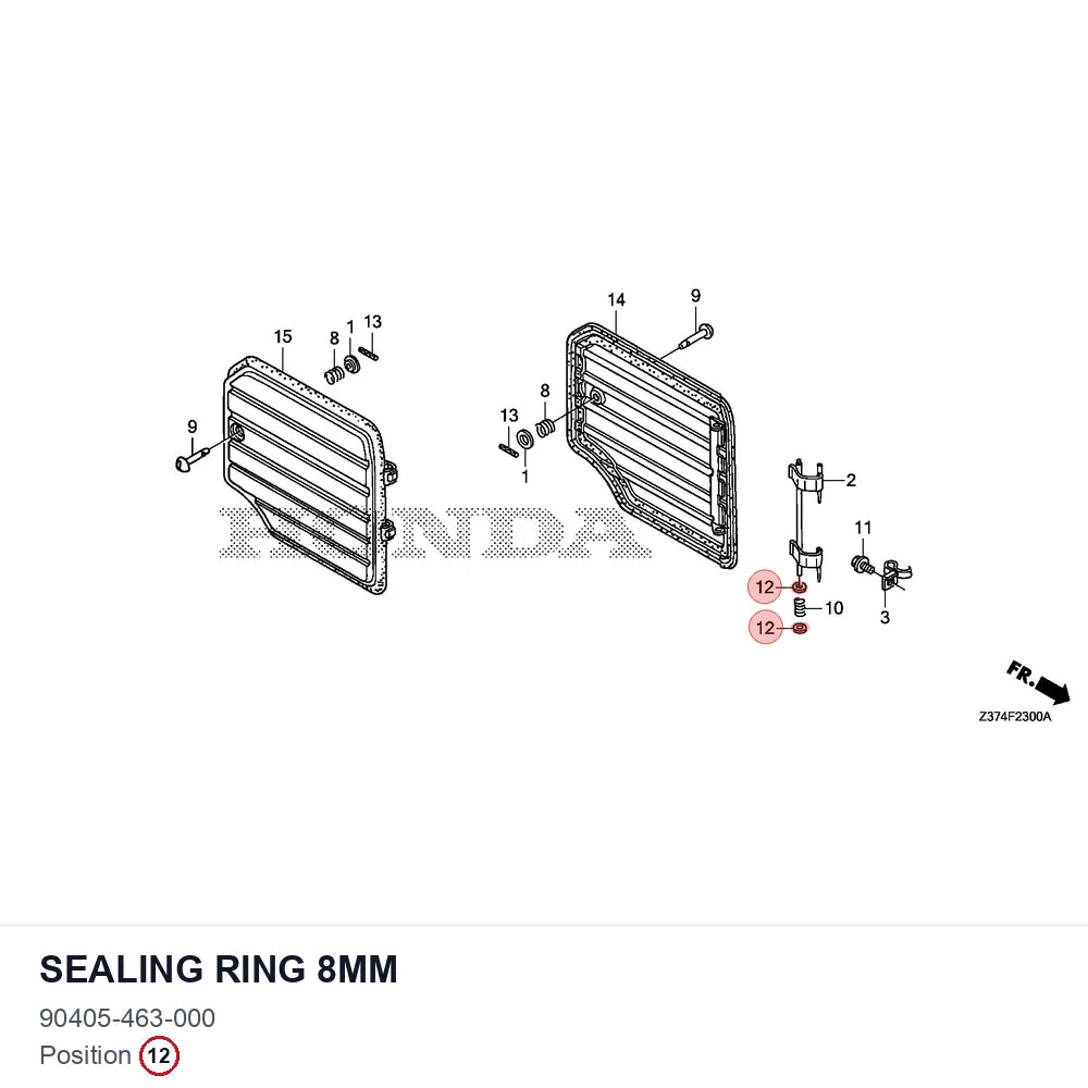 Sealing ring 8mm