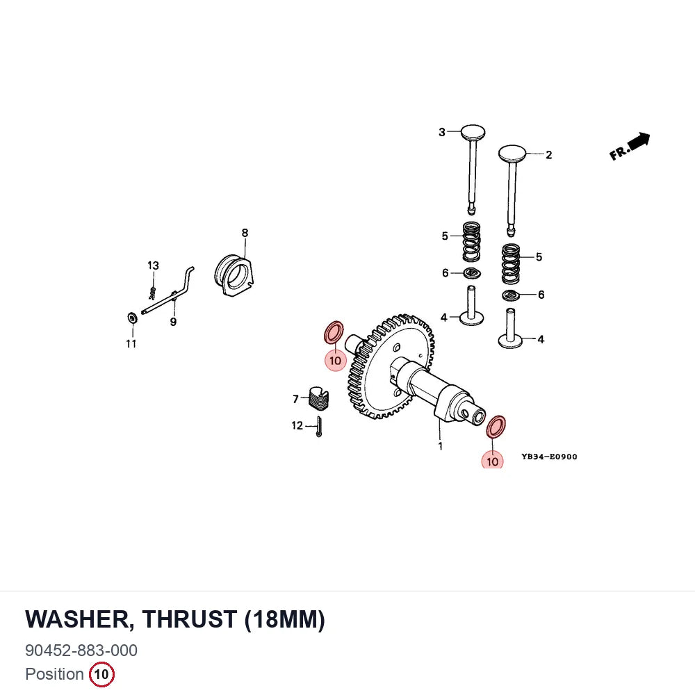 WASHER, THRUST (18MM)