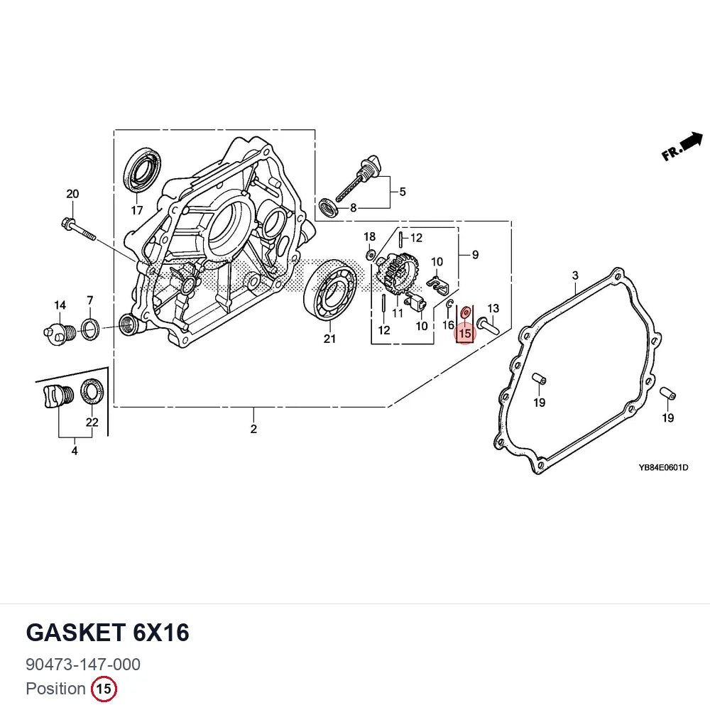 Gasket 6X16