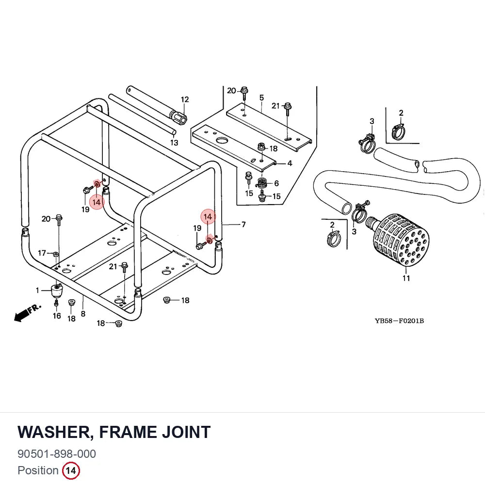 WASHER, FRAME JOINT