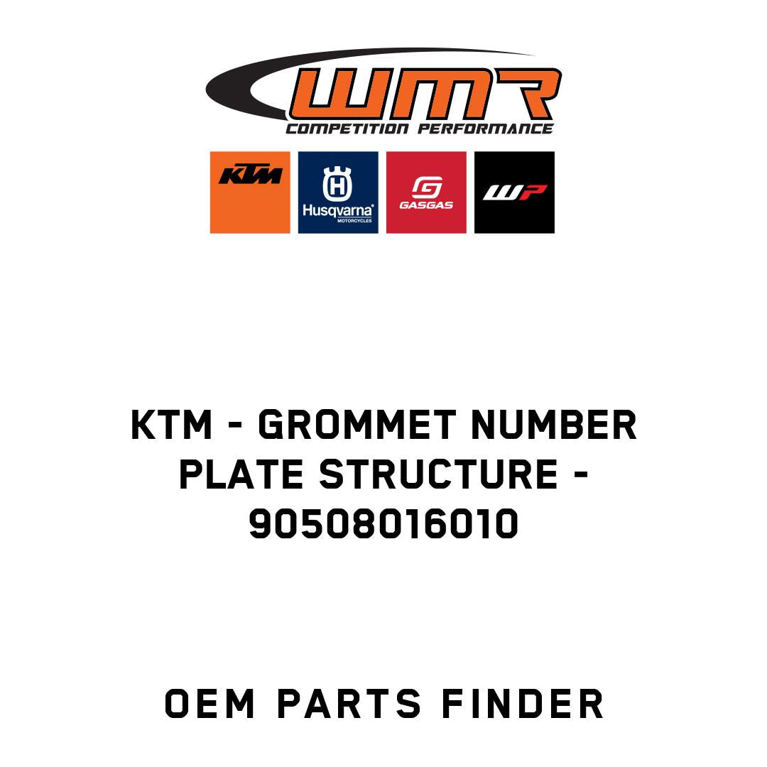 GROMMET NUMBER PLATE STRUCTURE
