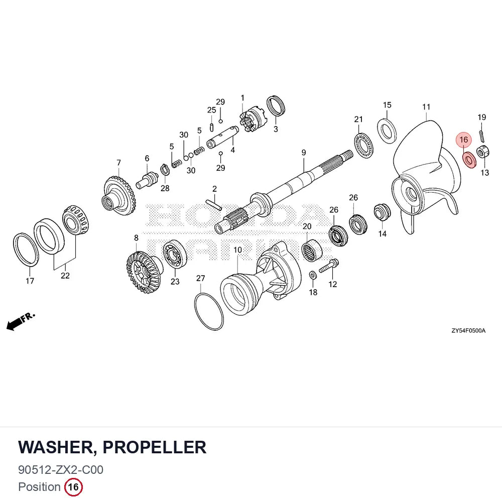 WASHER, PROPELLER
