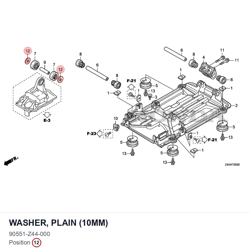 WASHER, PLAIN (10MM)