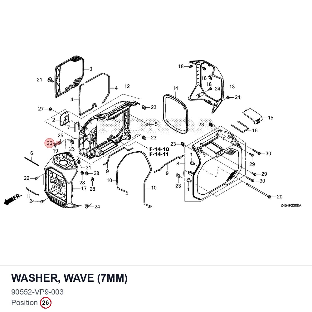 WASHER, WAVE (7MM)