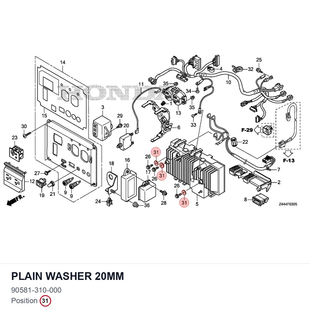 Plain washer 20mm