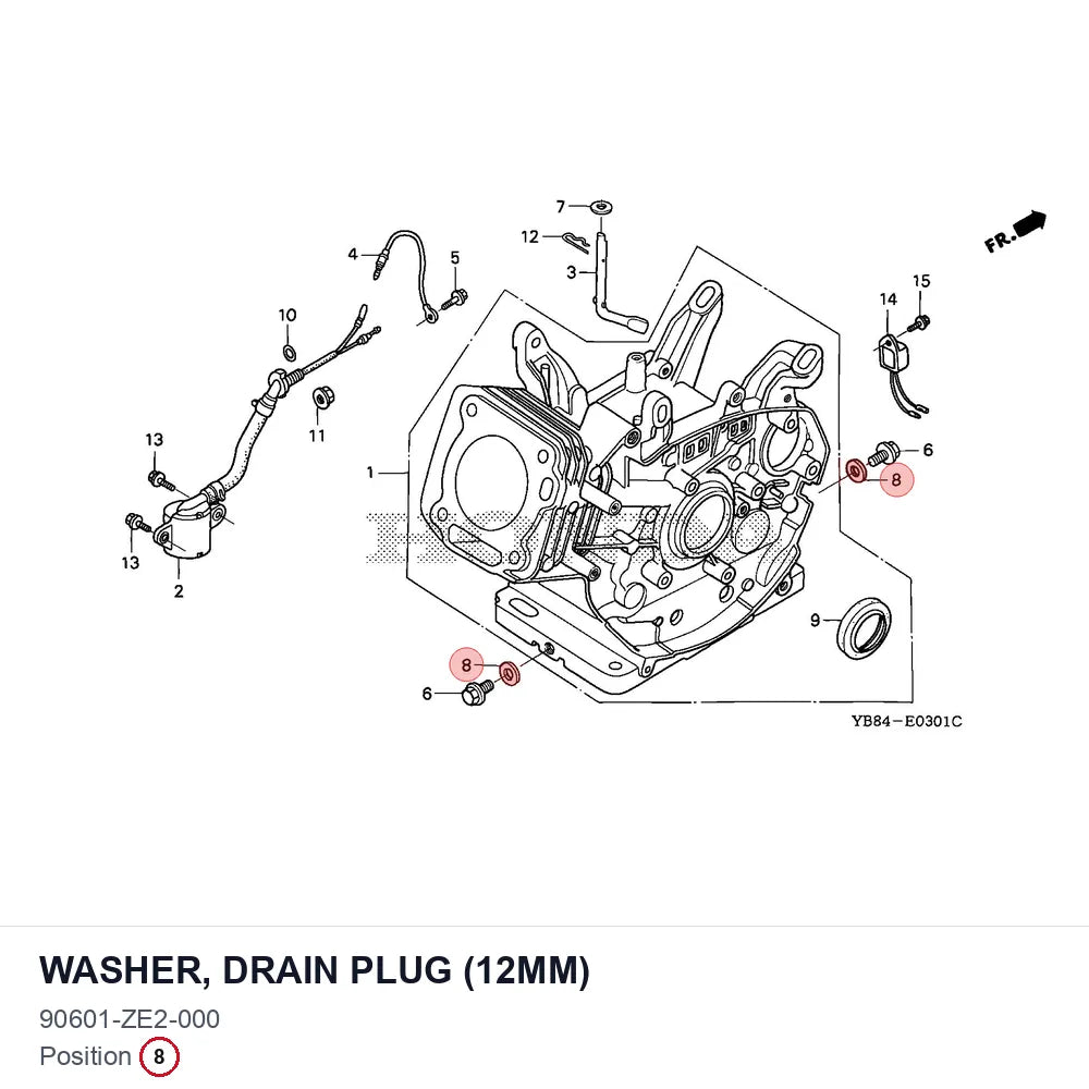 WASHER, DRAIN PLUG (12MM)