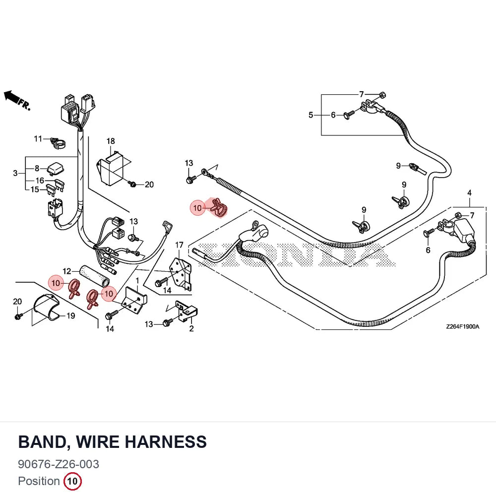 BAND, WIRE HARNESS