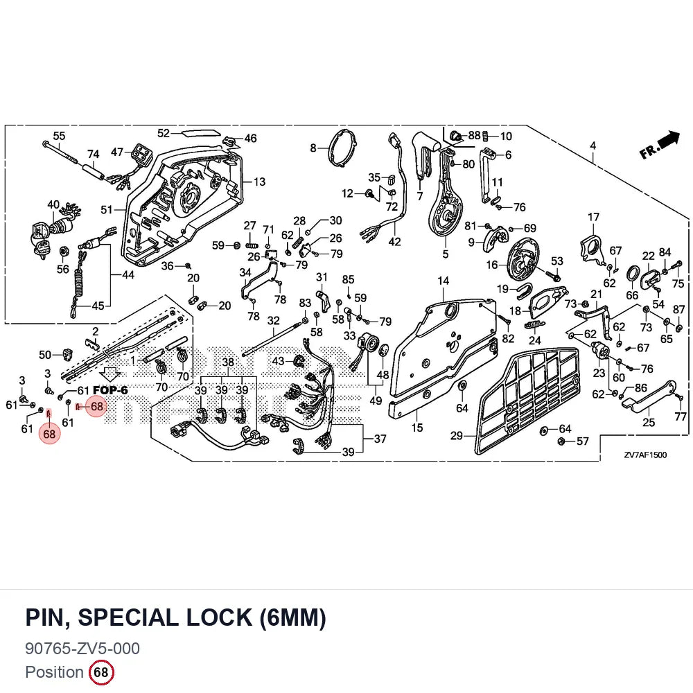 PIN, SPECIAL LOCK (6MM)