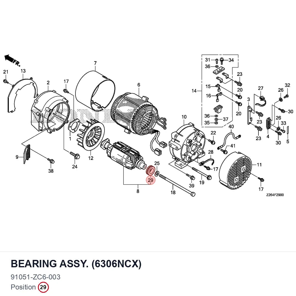 BEARING ASSY. (6306NCX)
