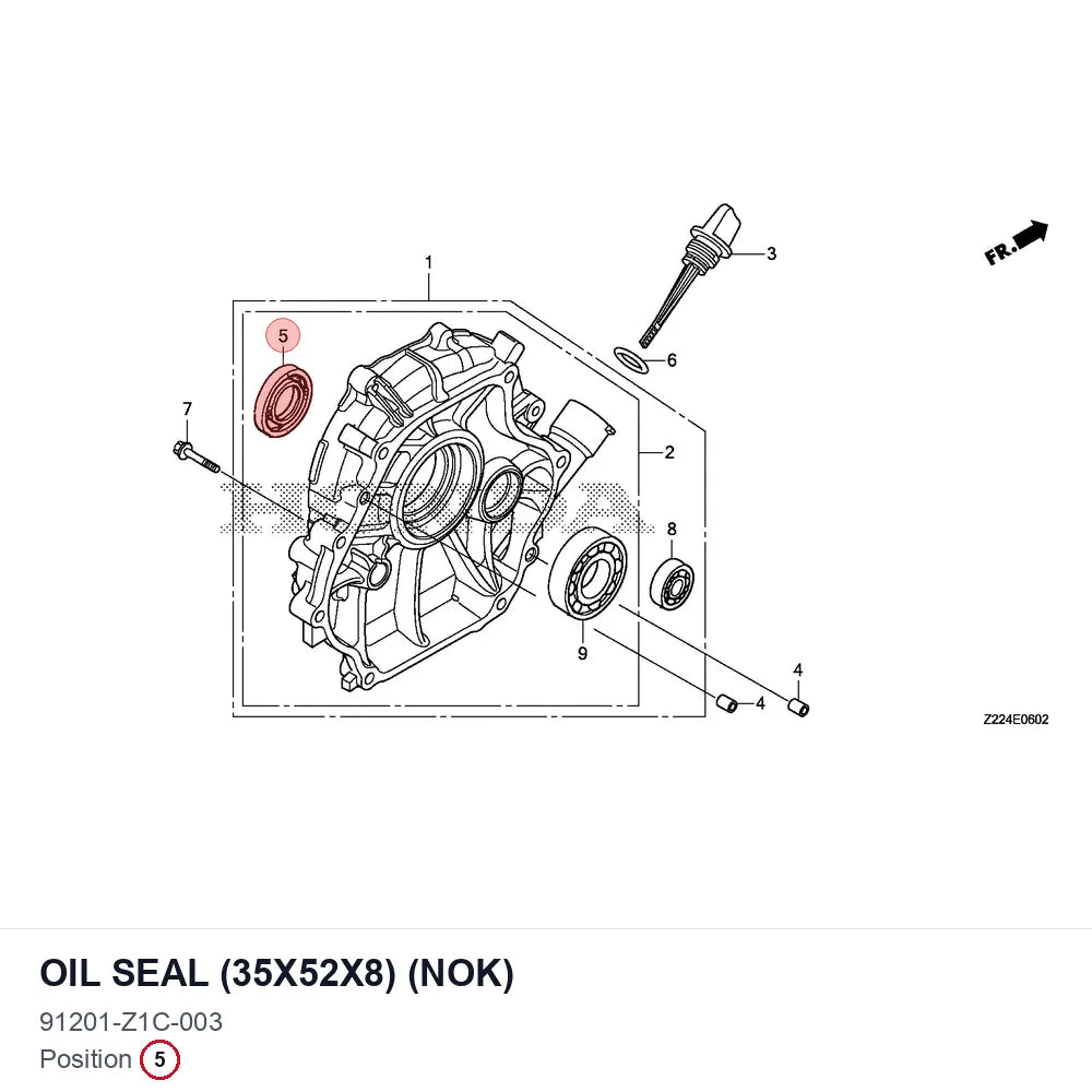 OIL SEAL (35X52X8) (NOK)