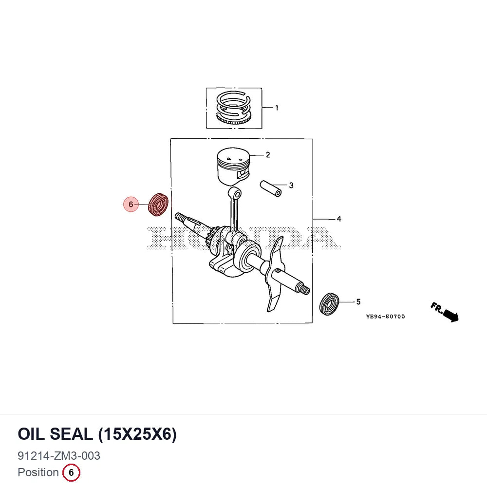 OIL SEAL (15X25X6)