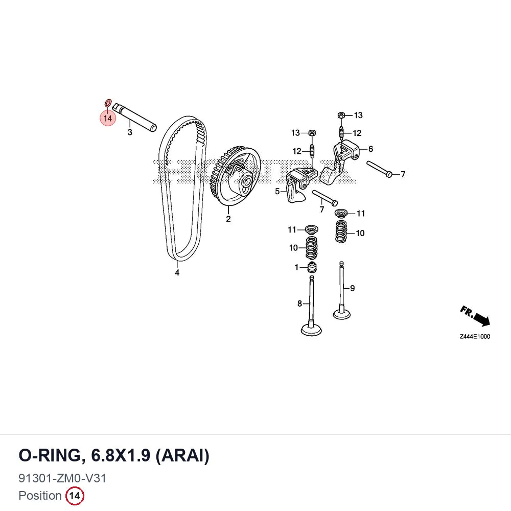 O-RING, 6.8X1.9 (ARAI)