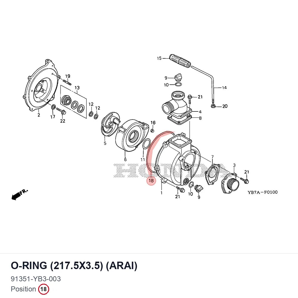 O-RING (217.5X3.5) (ARAI)