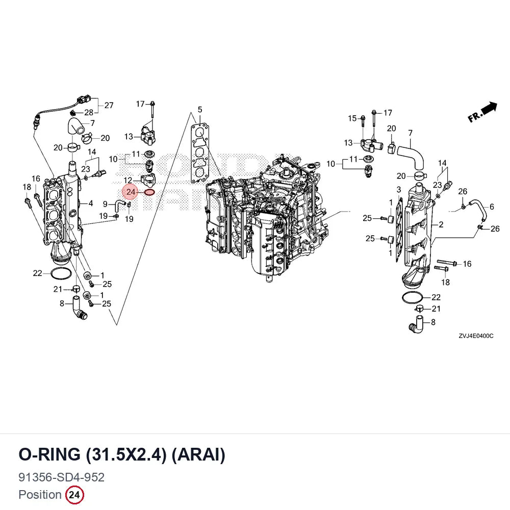 O-RING (31.5X2.4) (ARAI)