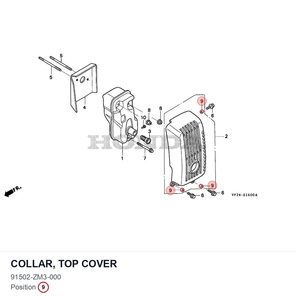 COLLAR, TOP COVER