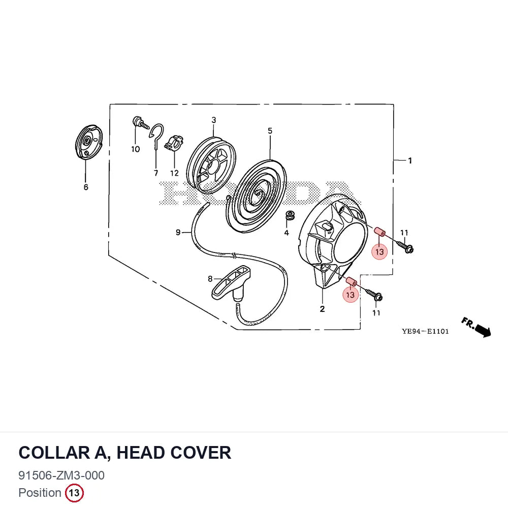 COLLAR A, HEAD COVER