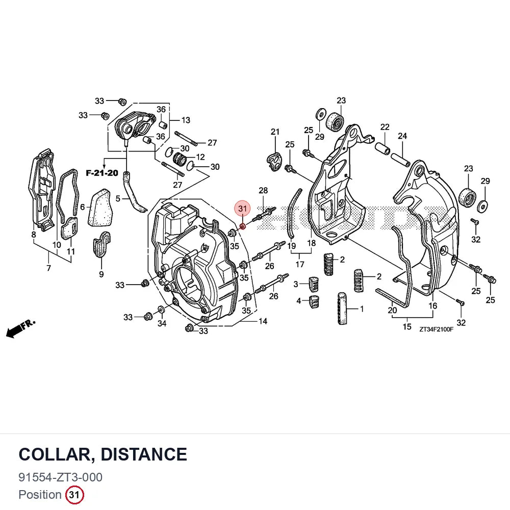 COLLAR, DISTANCE