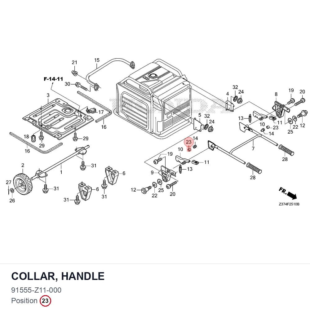 COLLAR, HANDLE