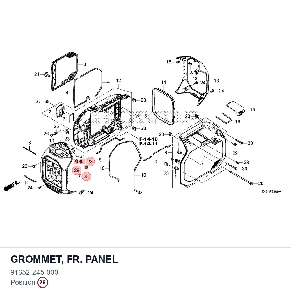 GROMMET, FR. PANEL