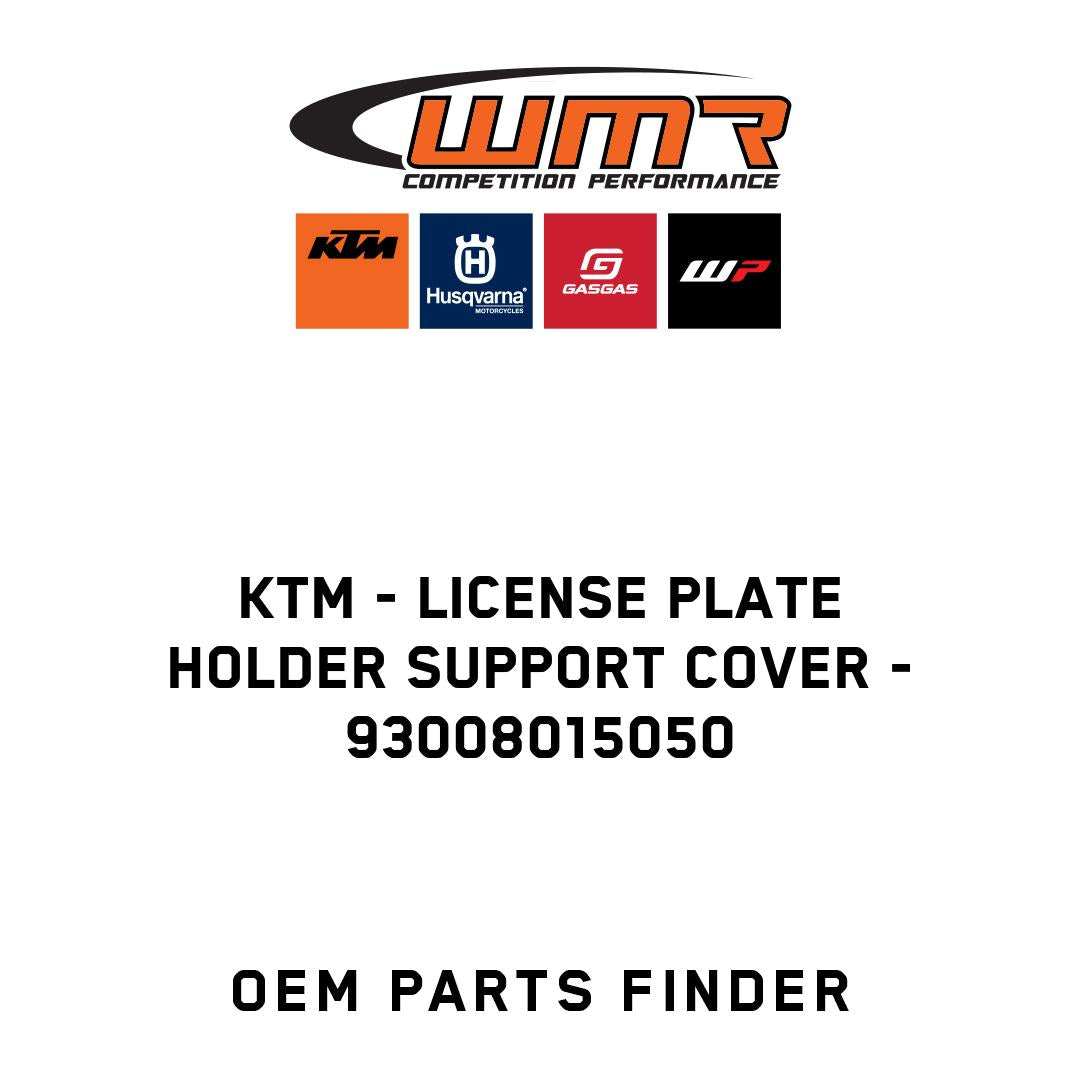 License plate holder support cover