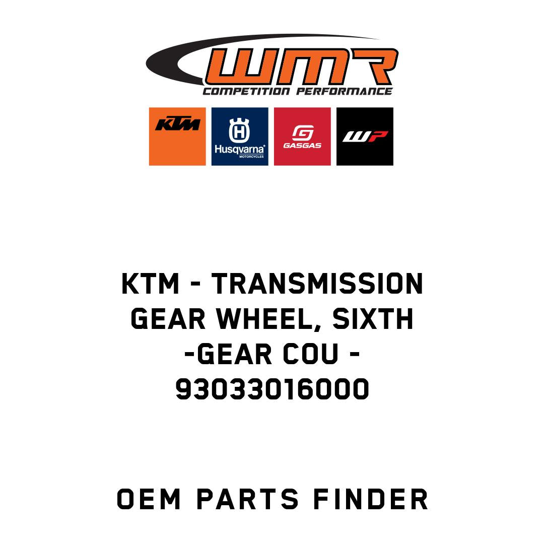 Transmission gear wheel, sixth -gear cou