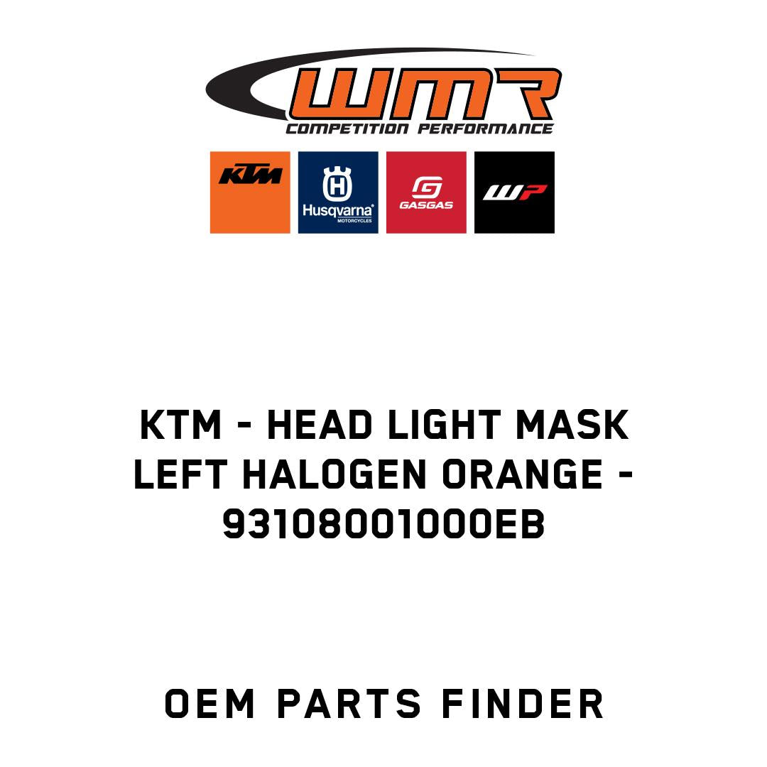 Head light mask left halogen orange