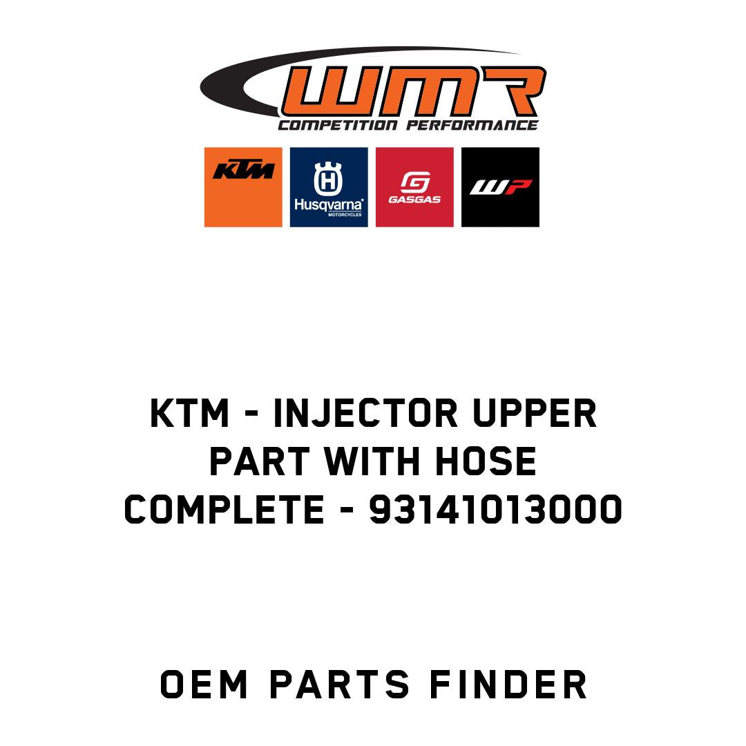 Injector upper part with hose complete