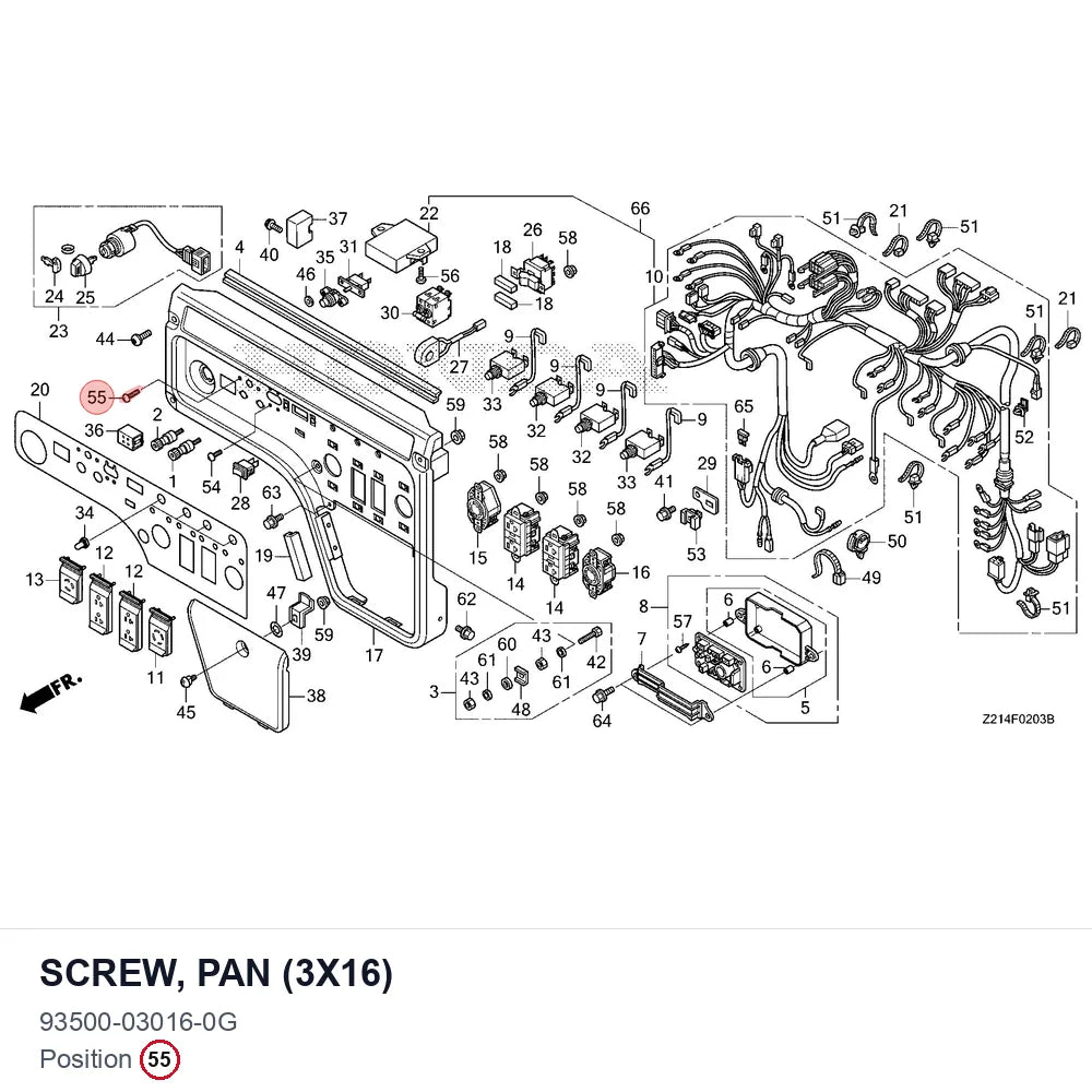 SCREW, PAN (3X16)