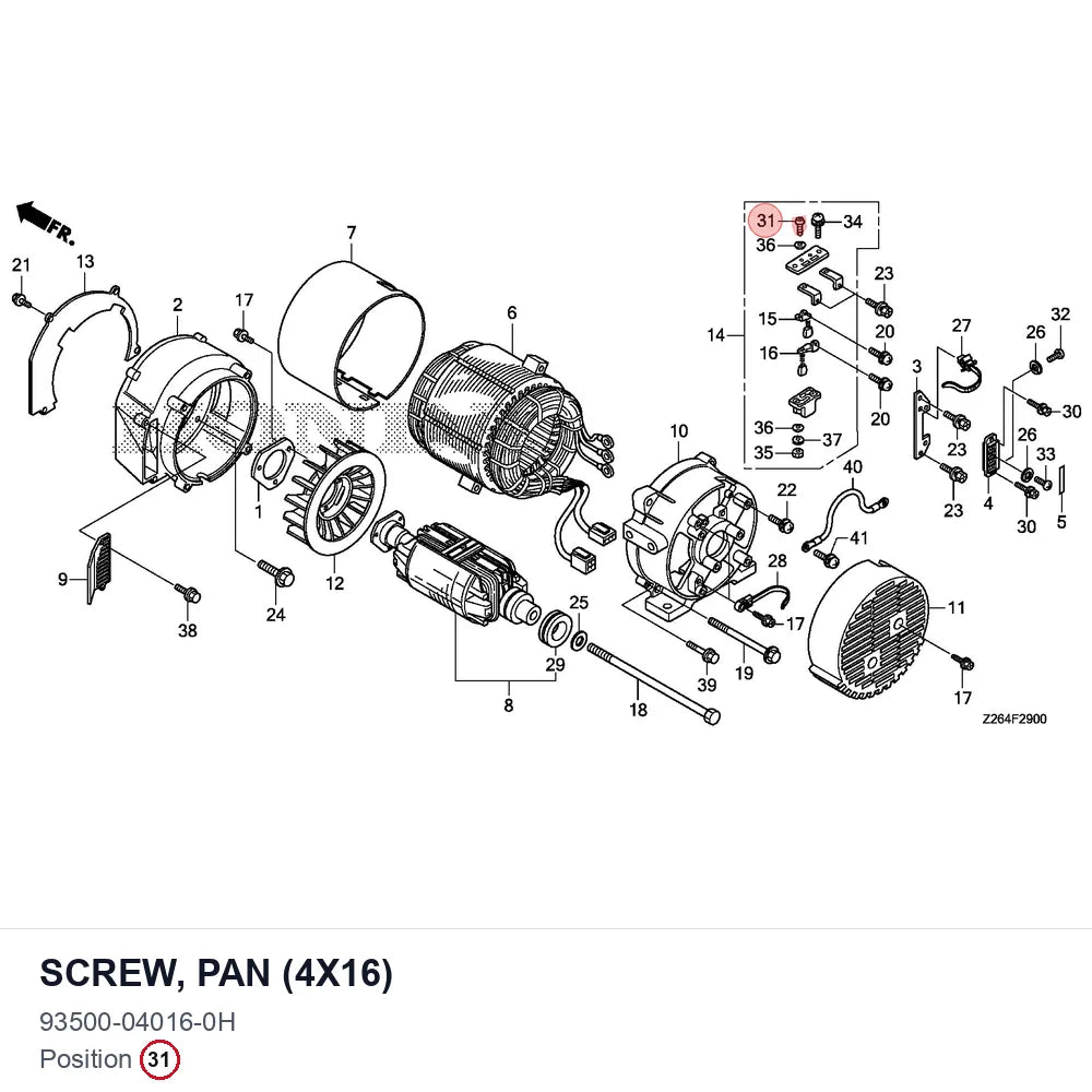 SCREW, PAN (4X16)