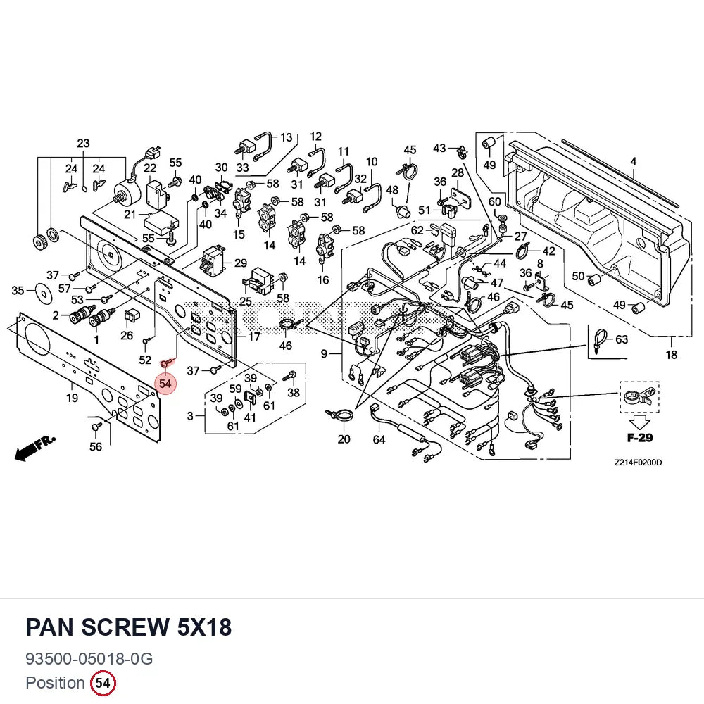 Pan screw 5x18
