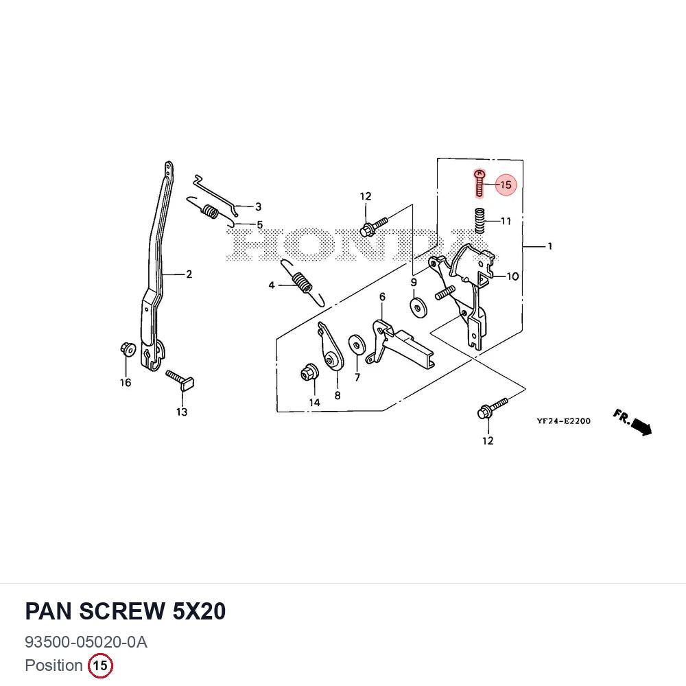 Pan screw 5x20