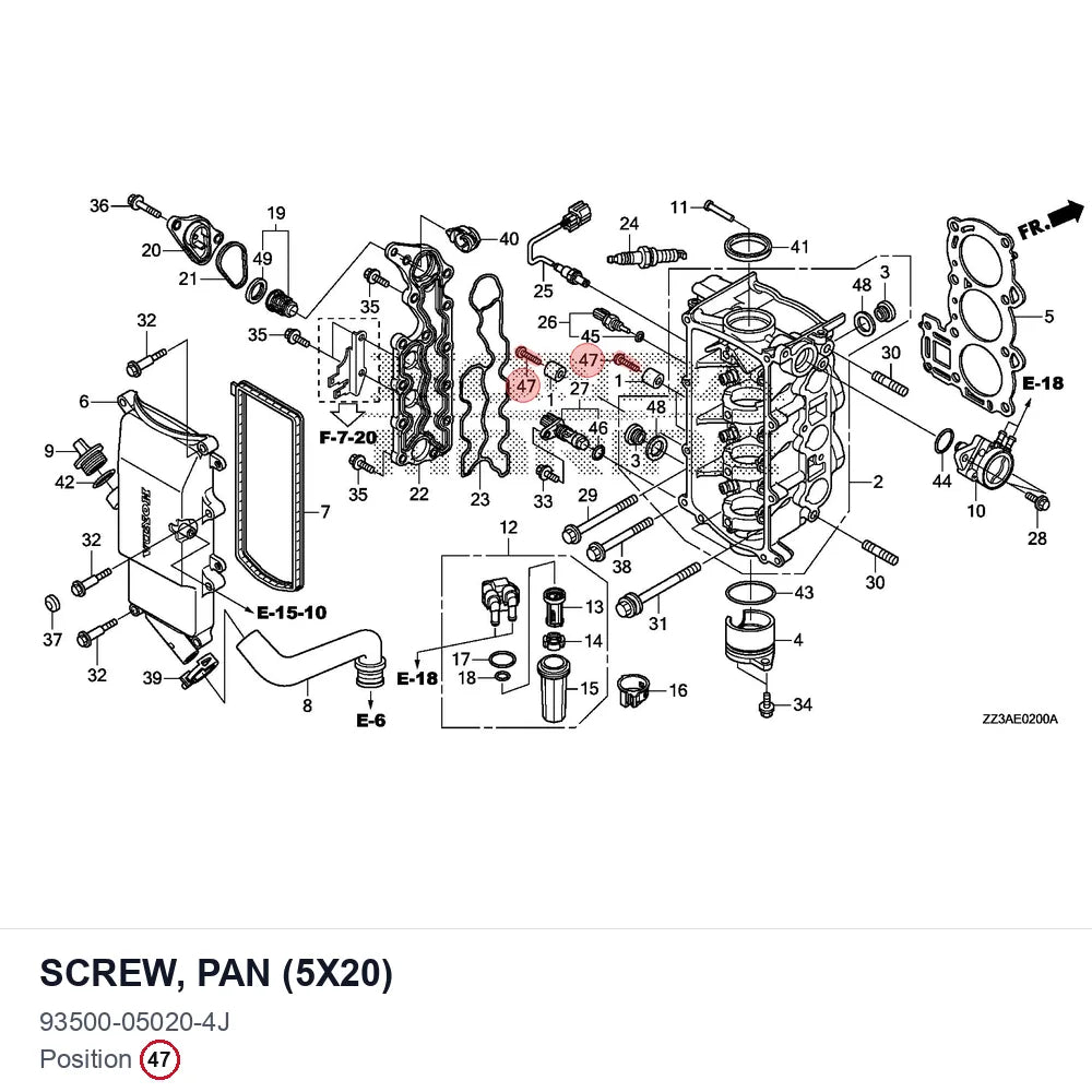 SCREW, PAN (5X20)