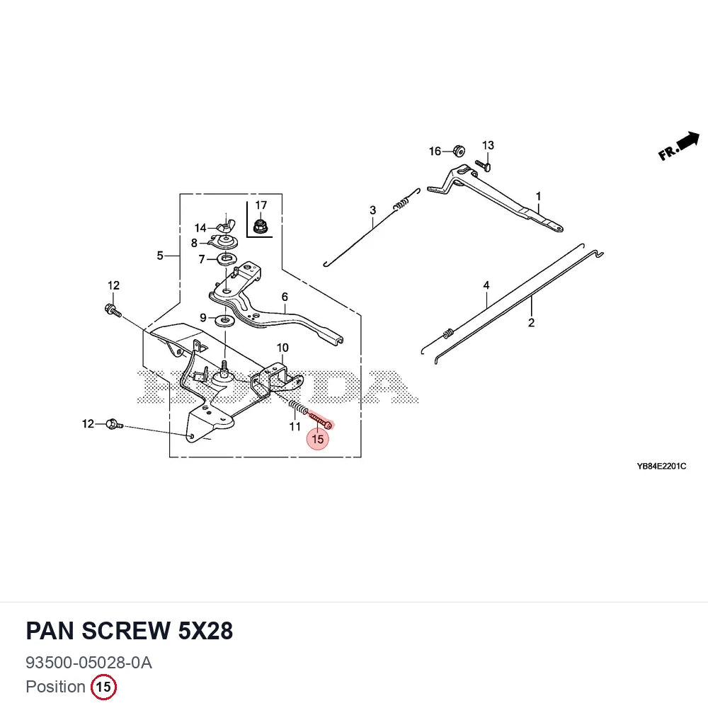 Pan screw 5x28