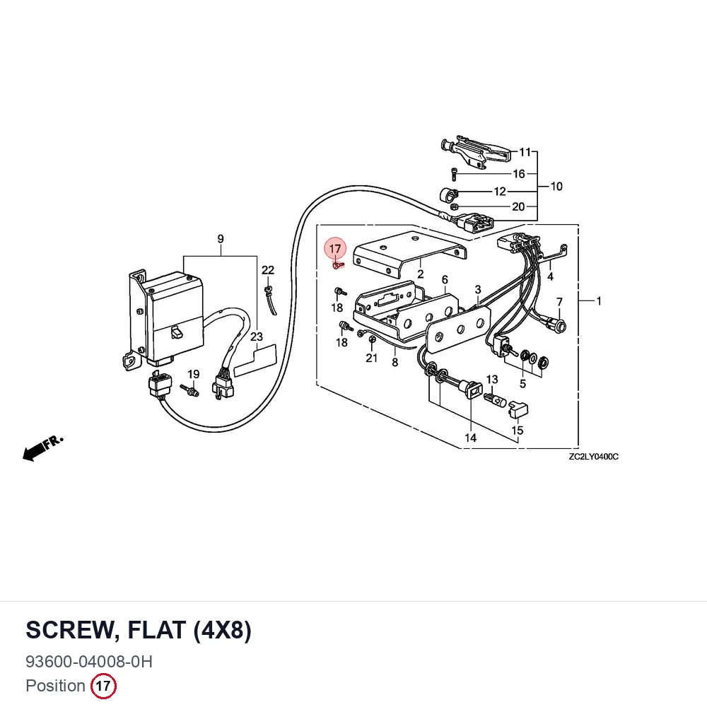 SCREW, FLAT (4X8)