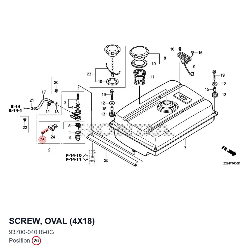 SCREW, OVAL (4X18)