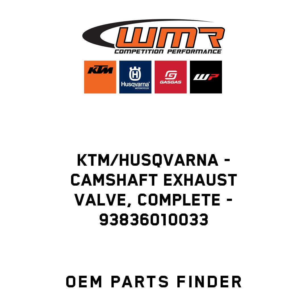 Camshaft exhaust valve, complete