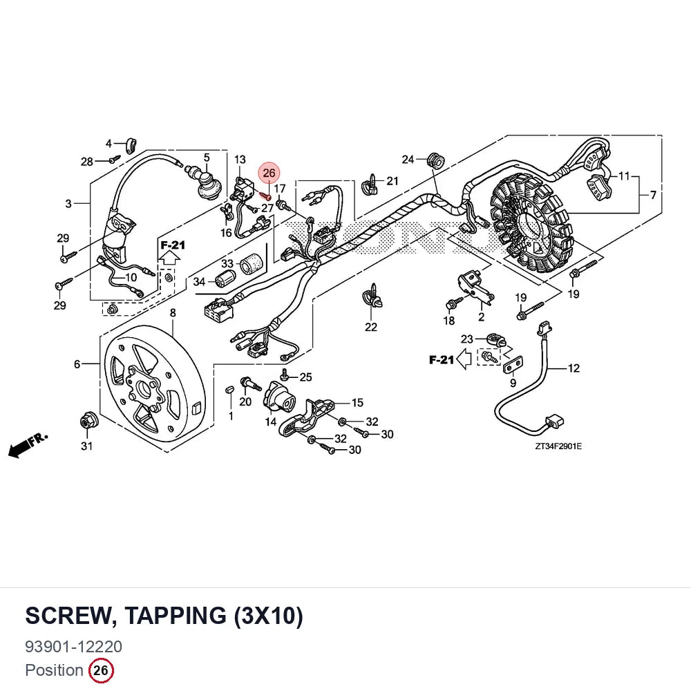 SCREW, TAPPING (3X10)