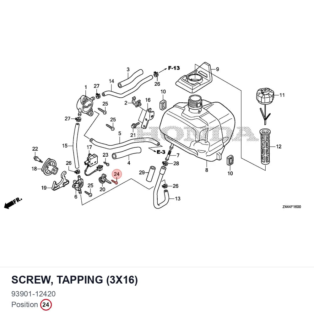 SCREW, TAPPING (3X16)