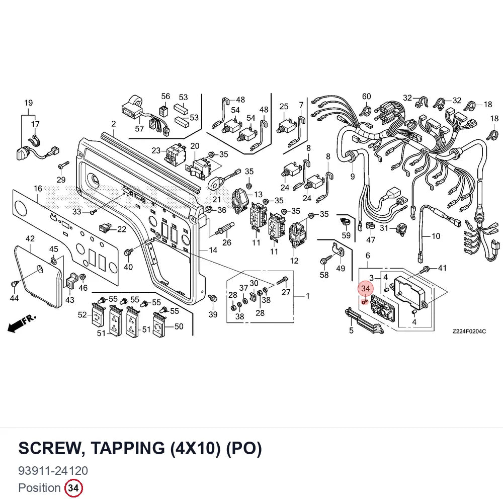 SCREW, TAPPING (4X10) (PO)
