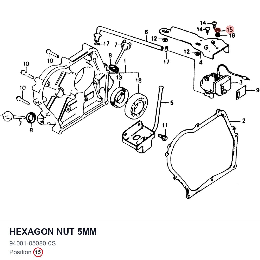 Hexagon Nut 5mm
