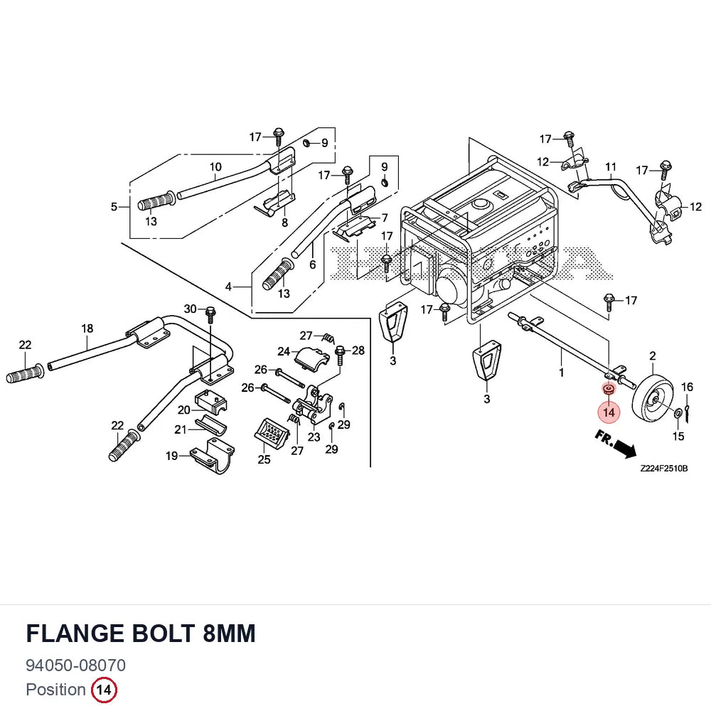 Flange bolt 8mm