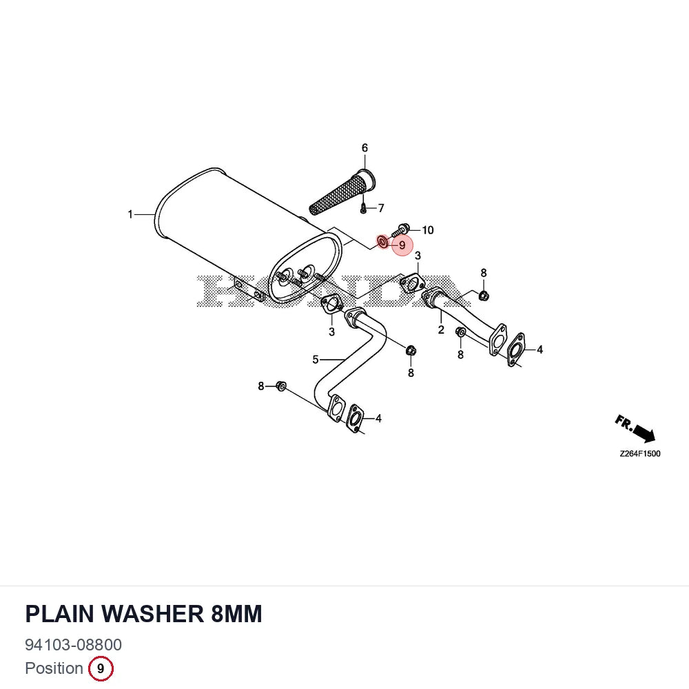 Plain washer 8mm