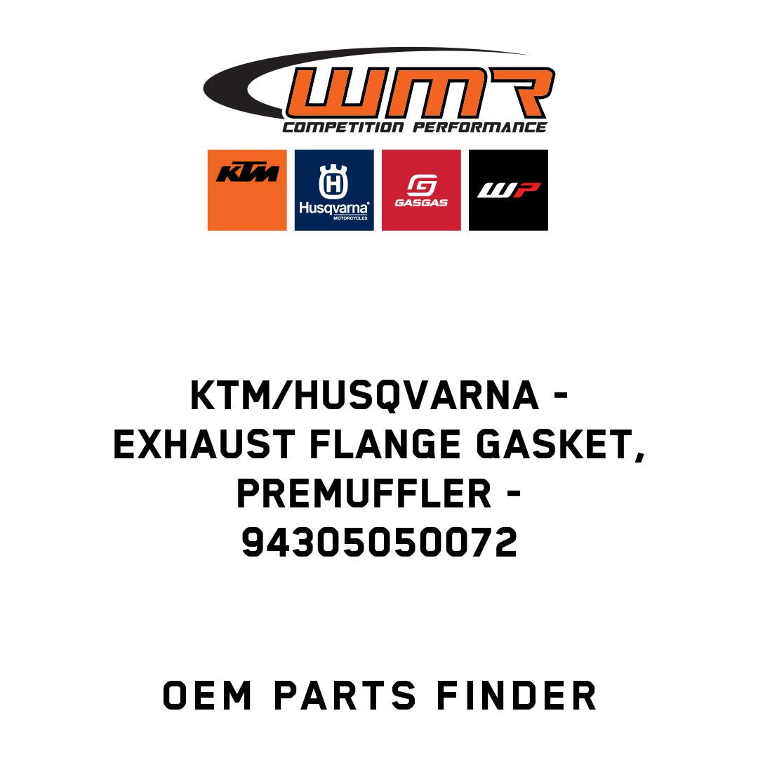 Exhaust flange gasket, premuffler