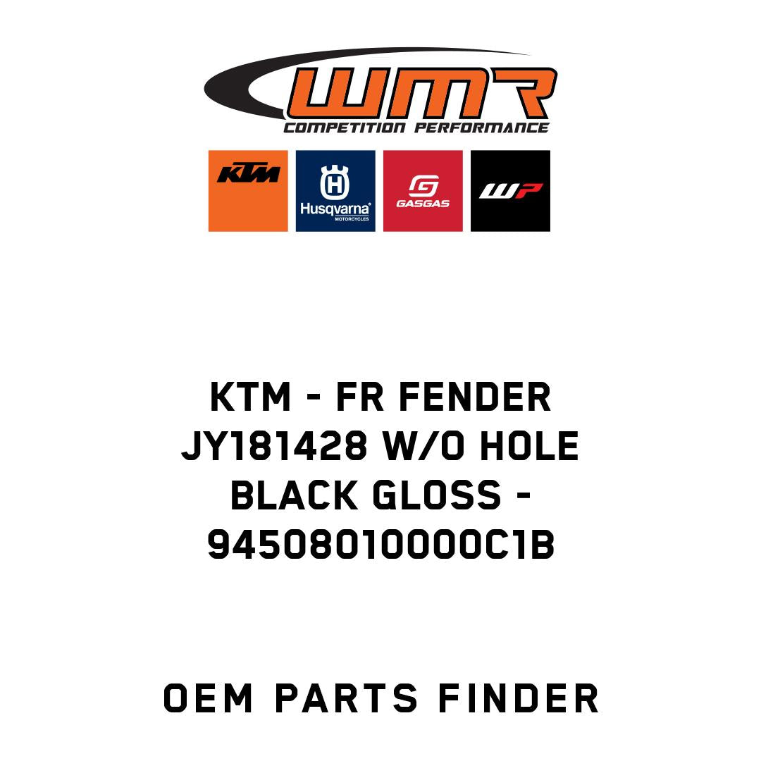 fr fender JY181428 w/o hole black gloss