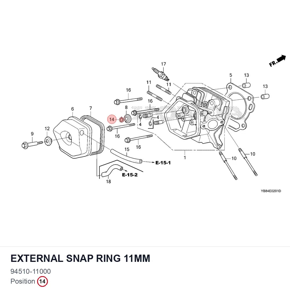 External Snap Ring 11mm